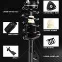 PROEZE Front and Rear Strut Assembly for 2006-2011 Civic, Shock Absorber with Coil Springs Replace 172286,172287,5609 * 2, 4PCS