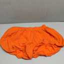Ruffle Tiered Bloomer Mini Shorts Cute Coquette Low Waist Layered Frilly Booty Shorts Pettipants Boyshorts, Medium Orange