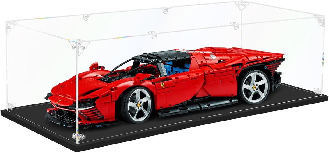3MM Acrylic Display Case for Lego Car Model Display(24.41x11.81x7.87inch)