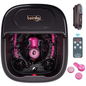 Beinilai Collapsible Foot Spa Massager with Heater,Remote Control