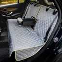 Car Seat Cover Waterproof Back Seat Cover for Kids and Dogs Without Smell Heavy Duty and Nonslip Rear Seat Protector Non Stick Fur Bench Seat Cover for SUV Van Easy to Install Machine Washable