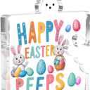 Gift Funny Easter Bunny Decor Desk Decor Acrylic Sign Easter Decorations Gifts Block Plaque Sign for Home Farmhouse Kitchen Bathroom Shelf Table Decor Oh for Peeps Sake Spring Decorations for Office (4.7x3.5 inch)