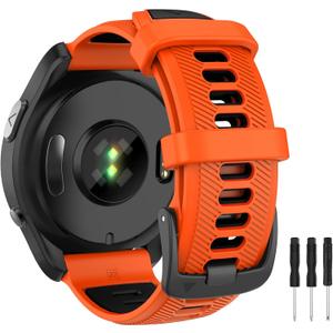 OVERSTEP Compatible with Garmin Forerunner 970, 965, 955, 945, 935 Replacement Band, 22mm Wide Interchangable Bands for Fenix 7, Fenix 6 GPS, Fenix 5 Plus Smart Watch