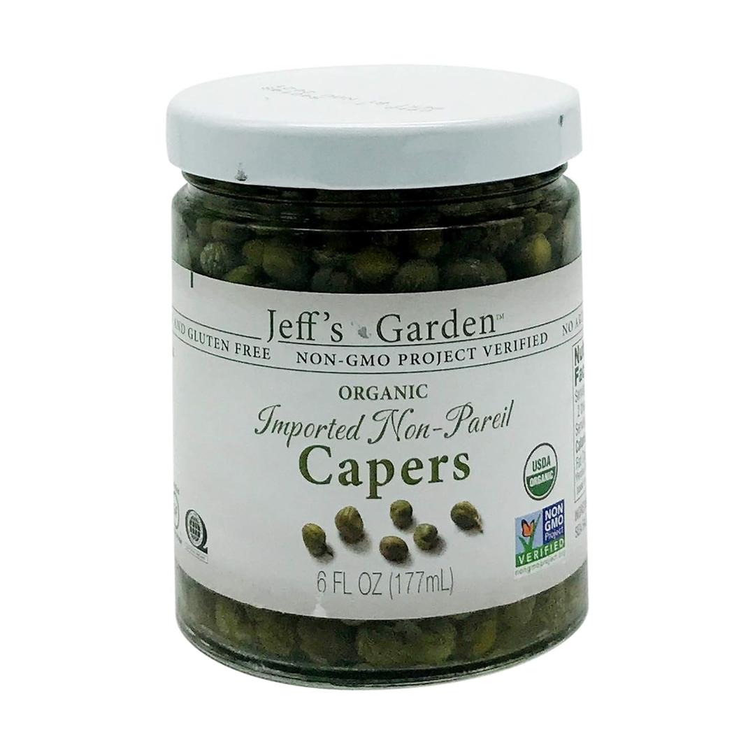 Jeffs Naturals Capers Non Pareil natural, 6 oz (6 Fl Oz (Pack of 1)), Best By: 03/2028