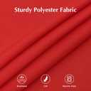 2 Pack Small Square Table Cloth 36X36 Inch Red Washable Fabric Tablecloth Polyester Solid Table Cover for Night Stand End Table Side Table Outdoor Indoor