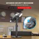 AboveTEK POS Tablet Kiosk Stand - Universal Tablet Locking Mount for 7.9"-11" Devices, 360 Swivel Anti-Theft Security Stand for iPad, iPad Air, Samsung, Height Adjustable Desk Countertop