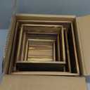 6 Pack Wooden Buffet Risers Display Stands, Stackable Wood Cupcake Display Stand for Party Rustic Cake Stands Farmhouse Wooden Display Box for Dessert Wedding Birthday Baby Shower Christmas