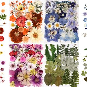 110+PCS Pressed Flowers for Resin molds Real Dried Flower Leaves for Resin Jewelry Making Dry Flowers for Scrapbooking Crafts DIY Soap Candles Making Nails Decor 