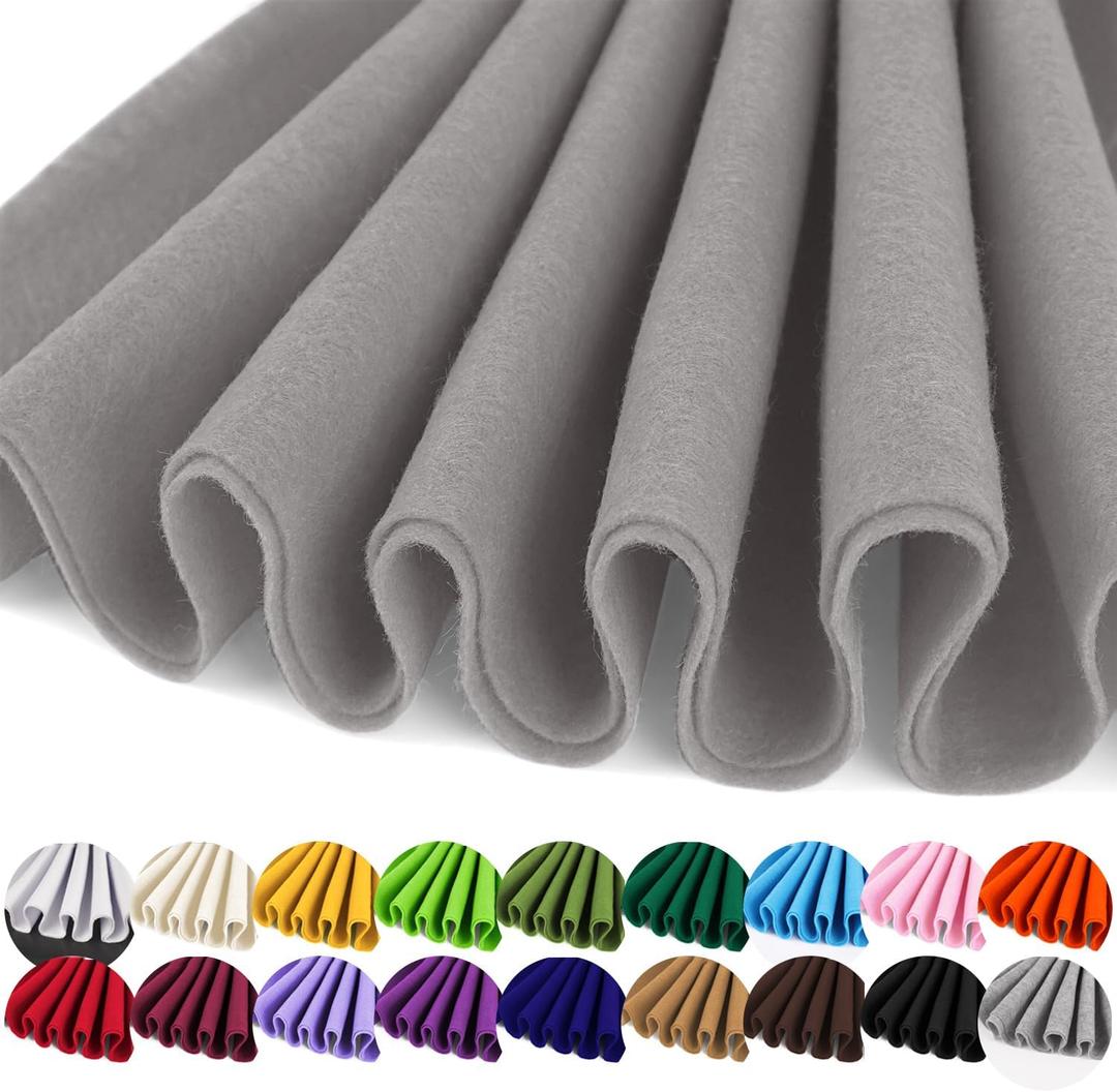 Felt Fabric 30x120inc Grey