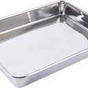 Sheet Pan,Cookie Sheet,Heavy Duty Stainless Steel Baking Toaster Oven Jelly Roll Pan,Deep Edge,Superior Mirror Finish, Dishwasher Safe (16x12.5x2.35 inch)