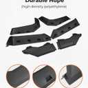 KEMIMOTO Fender Flares Compatible with Can Am Defender HD 5/ HD8/ HD10 and Defender MAX 2016-2026, Front and Rear Extended Mud Guards, Replace OEM #715006821 715002424 715006822