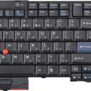 New Laptop Keyboard with Pointer Compatible with Lenovo ThinkPad T400S T410 T410S T410I T410SI T420 T420I T420S T510 T510I T520 W510 W520 X220 X220I X220S X220T US Layout Black