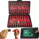 41 Pcs Terminal Pin Removal Tools with Blow-Molded Case - Electrical Pin Removal Tools Automotive Depinning Tool Kit for Automotive & Household Devices Most Connector, Red