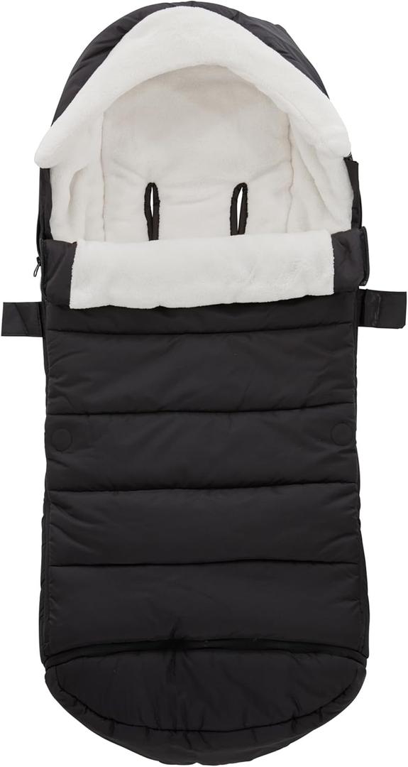 Bunting Bag for UPPAbaby Vista, V2, V3, Cruz, V2, V3 RumbleSeat, V2, V3 Ridge, Minu Strollers, Warm and Ultra-Plush Waterproof Stroller Footmuff, Extendable Winter Stroller Cover, Sleeping Bag