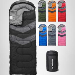 MalloMe Sleeping Bags for Adults Cold Weather & Warm - Backpacking Camping Sleeping Bag for Kids, Girls, Boys - Lightweight Camping Essentials Gear Accessories Hiking Sleep Must Haves Single & Double, Everyday 3 Season 50-80° F