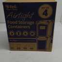 Reli. 6.5L Airtight Food Storage Containers with Lids (4 Sets) | Kitchen Organizers and Storage Containers, Pantry Organizers | BPA Free Plastic XL Set w/ 4 Measuring Cups, 12 Labels, Pen