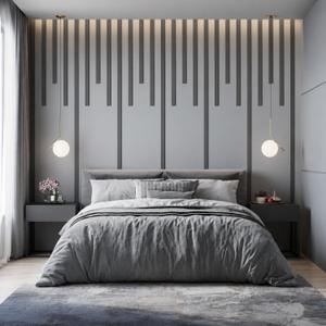 Nuanchu 39 Pcs 118 x 103 in Mdf Board and Batten Wall Panel Kit Premade Wainscoting Panels Paintable Decorative Wall Molding Trim Slats for DIY Accent Interior Home Decor