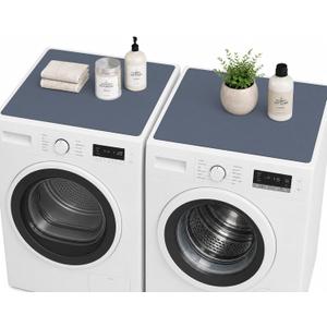 CSKY 2Pcs Washer and Dryer Covers for the Top, 25.5''×25.5'', Slate Gray