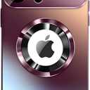 Magnetic Design for iPhone 16 Pro Max Case,Compatible with MagSafe[Military Grade Drop Protection] Camera Lens Protector Cover Logo View Dust-Proof Matte Shockproof Protective Cover,Wine Red