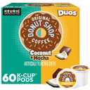 The Original Donut Shop Duos Coconut + Mocha Coffee, Keurig Single Serve K-Cup Pods, Medium Roast Coffee, 60 Count, (6 Packs of 10) (EXP 06/22/28)