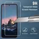 [3+3 Pack] Galaxy A36 5G Screen Protector + Camera Lens Protector, 9H Tempered Glass, Anti Scratch, Easy Installation, Bubble Free, HD Screen Protector for Samsung Galaxy A36 5G