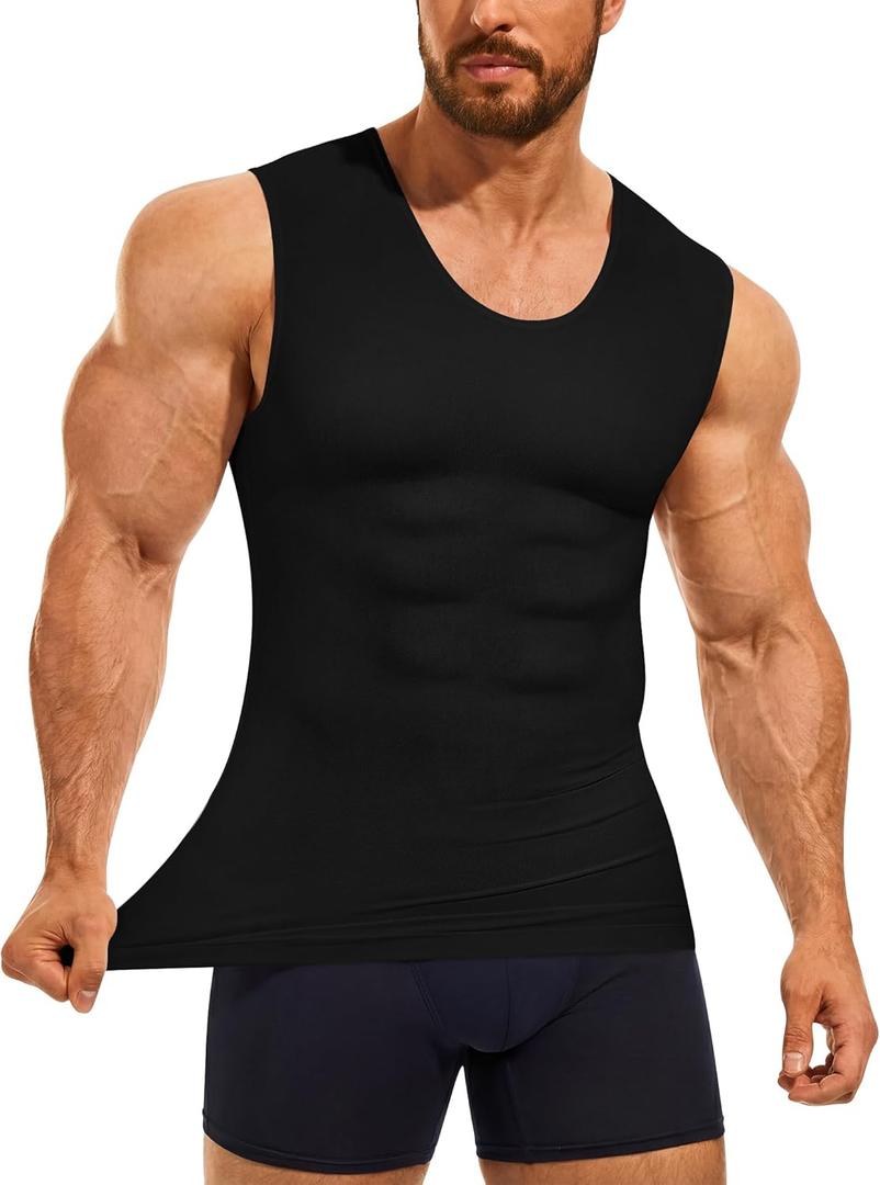 Eleady Compression Shirt Men Sleeveless - Gym Tank Tops Men's Slimming Compression Tank Body Shaper XL