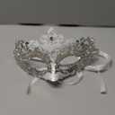 Hoshin Masquerade Mask, Mardi Gras Decorations Venetian Masks for Womens (White)
