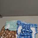 wegreeco Washable Female Dog Diapers Highly Absorbent Reusable Diapers for Dog in Heat Period, 3 Pack (Dog Bone, XX-Large)