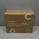 ComSaf 12Pcs Spice Jars with Labels, Glass Jar with Bamboo Lid, 8oz Airtight Square Containers with Black Lables, Empty Seasoning Jars for Spice, Salt, Pepper, Sugar