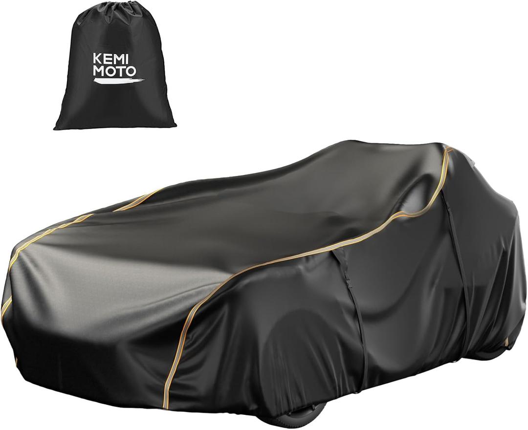 KEMIMOTO Full Cover Compatible with Polaris Slingshot S SL SLR R 2015-2023 2024 Waterproof Windproof All Weather Protection Outdoor Covers with Reflective Strips for Slingshot Motorcycle Accessories