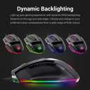Redragon M801 Gaming Mouse, RGB PC Gaming Mouse MMO with 9 Programmable Buttons Macro Recording, 16000 DPI, Fire Button for Gaming Windows Computer - Wired, Black
