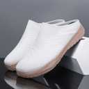 Lightweight Slip-On Clog Shoes for Women & Men  Breathable Knit Upper, Soft Cushioned Sole, Indoor Outdoor Comfort Mules (6, White)