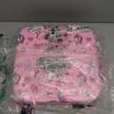 Eiury Toddler Booster Seat for Dining Table, Portable Kids Booster Seat with Safety Buckles Portable Increasing Booster Cushion with Non-Slip Bottom (Pink Unicorn)