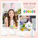 Seenelling 50 Pcs Plastic Easter Eggs Bulk Empty Eggs 2.36'' Fillable Easter Egg Shakers Percussion Musical Egg Surprise Egg Hunt for Easter Gifts Prize Party Supplies Decorations (White)