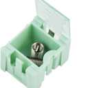 50pcs/Set Green SMT SMD Container Box, Electronic Components Parts Storage Case with Transparent Lid, Mini Component Assortment Storage Box, Tool Organizers