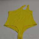 Women's Tank Top Bodysuit, L, Yellow