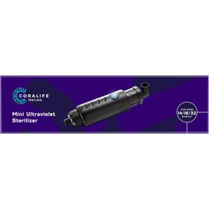 Coralife Aquarium Fish Tank Marine Salt Water Turbo-Twist UV Sterilizer, Mini, For BioCubes