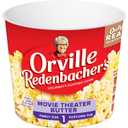 Orville Redenbachers Microwave Popcorn + Tub, Movie Theater Butter Flavor, 2g Fiber Per Serving, 3.9 oz.