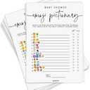 GardenCity Baby Shower Emoji Pictionary Game, Baby Shower Games for Boy or Girl, 50 Cards, Minimalist, 5X7 Inches