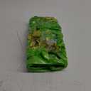 POZA Inflatable Pool Float Chair - Luxurious Lounger Filled with Sparkle Confetti, 2 Built in Cup Holders & Handles, Water Floating Chair for Beach, Lake & Swimming Pool - 48 x 38 Inch (Green)