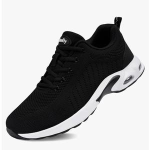 Tinefiy Steel Toe Shoes for Women Lightweight Safety Shoes Air Cushion Comfortable Slip Resistant Indestructible Womens Puncture Proof Work Shoe, Women 11,5, Men 10