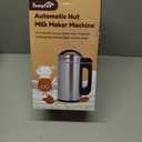 304 Stainless Steel Almond Milk Maker Machine (Built-in Filter) 50oz 6-7 Cups Per Batch, 8-IN-1 Cooking Blender Make Plant Based Nut Milk, Soy Oat Milk, Soup & Juice, Automatic Cleaning (Silvery