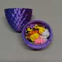 Bmmff Prefilled Easter Egg 3D Printed Dragon with 18Pcs Mini Animals, Easter Egg Fillers Basket Stuffers, Easter Egg Hunt, Classroom Games Supplies, Party Favors for Boys Teens
