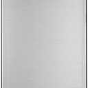 GE Mini Fridge With Freezer | 4.4 Cubic Ft. | Single-Door Design With Glass Shelves, In-Door Can Rack & Small Freezer | Small Refrigerator Perfect for the Garage, Dorm Room, or Bedroom | Clean Steel
