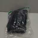 BEDELITE Fluffy Faux Fur Body Pillow Cover with Zipper, Luxury Plush 3D Striped Pillow Cover 20x54 Inches, Super Soft and Cozy Long Body Pillow Pillowcase for Bed Sofa Couch Room Decor(Black)