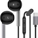USB C Headphones Wired Earbuds for iPhone 17 Pro Max/Air/16e/16 Pro Max/16 Pro/16 Plus/16/15 Pro Max/15 Pro, Type C Earphones Wired Noise Canceling Ear Buds with Microphone for Samsung A17 A16 S25 S24