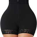 FeelinGirl Body Shaper for Women Butt Lifting Shapewear Tummy Control Panties with Hook Zipper Closure, L