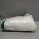 OWENIE Boho Shower Curtain, White Fabric Cloth Shower Curtains Farmhouse Tufted Chevron Striped Textured with Tassel for Bathroom, Soft Hotel Style Modern Minimalist, Machine Washable, 72x72, White