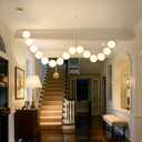 Modern Globe Chandelier High Ceiling Bubble Pendant Light Gold 15 Lights