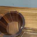 HouseJoy Acacia Wood Cake Stand Large 17" Rectangular Cake Holder, 2in1 Dessert Table Display Set & Charcuterie Board, Acrylic Cake Dome Cover for Cheese/Veggie/Desert /Chips & Dip